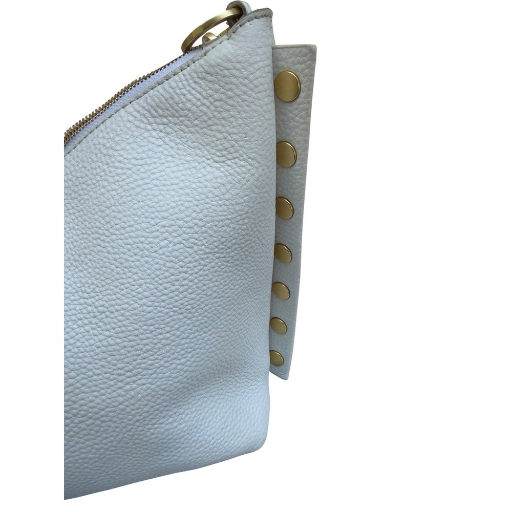 Hammitt Mr. G Large White Pebbled Leather Bag Gold Rivets Red Interior Rare - Picture 4 of 16